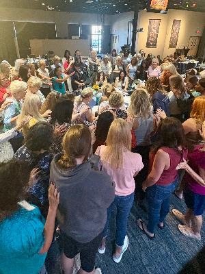 Praying for Dave and Lisa at Anthem Community Church -Stepping Stones Bible Study