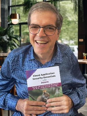 Yordan Rouskov with his book